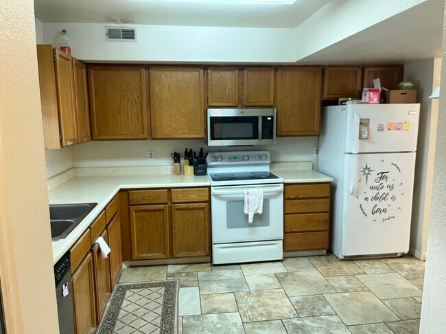 Large Kitchen with full size refrigerator - 642 N 200 E