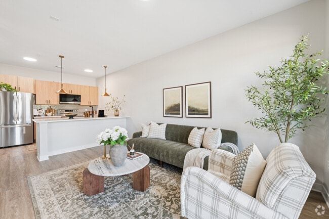 The Marie 1BR, 1BA - 665SF - Living Room - The Michelle