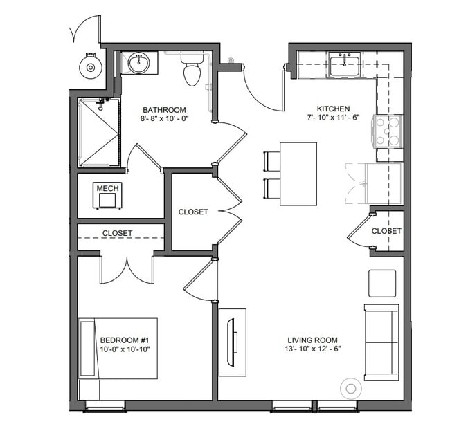 Floorplan - Green Park Apartments