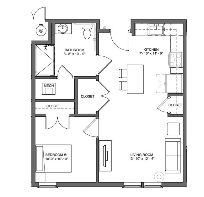Plano de planta - Green Park Apartments