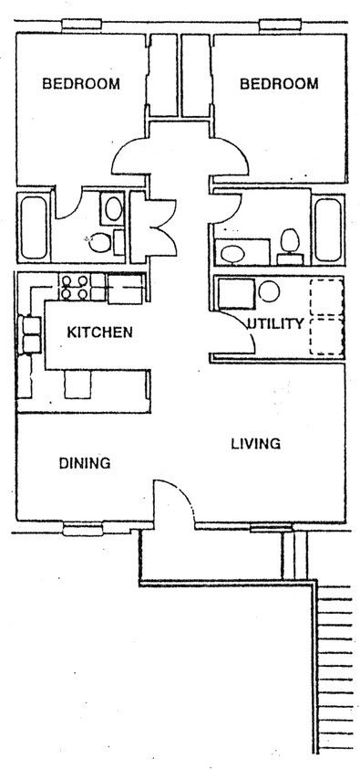 Plano de planta - Virginia Meadows Apartments