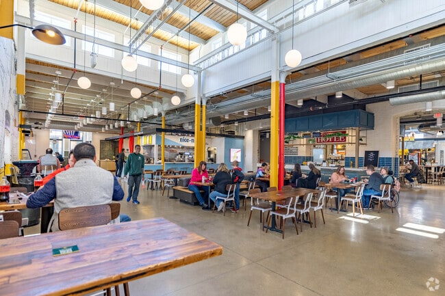 Gatherall Food Hall in Norwood has multiple food options the community enjoys.