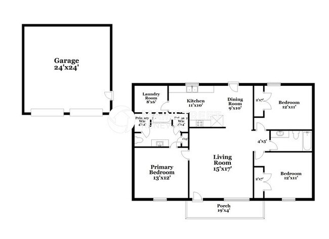 Foto del edificio - 3 Bedroom Pet-Friendly Home in MURFREESBORO, TN with Main Street Renewal