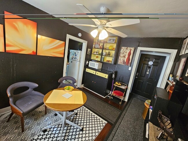 Dining lounge has microwave and tv. - 2506 Elmen St