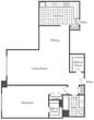1 Bedroom, 1 Bath 916 SF A6