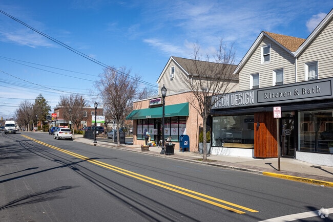 A glance down Main Street in Little Ferry shows the city's many local businesses.