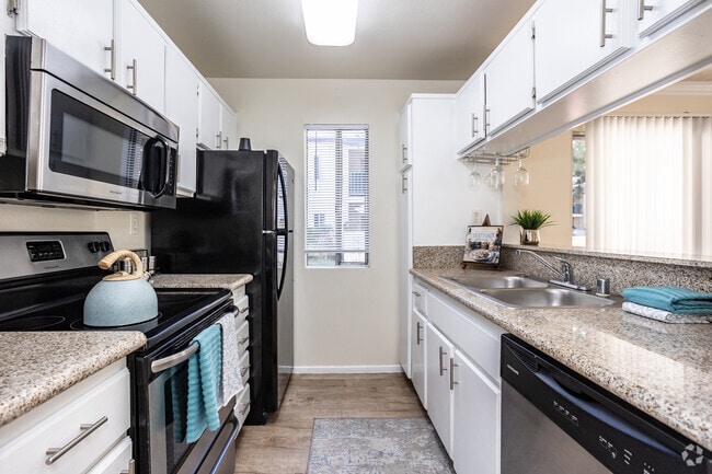 2BR, 1BA - 876SF - Kitchen - Jasmine Villas