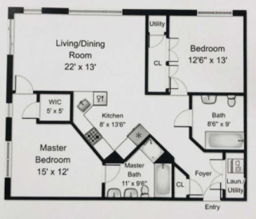 Floor Plan - 3201 The Plz