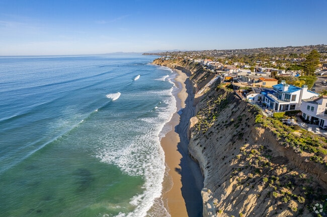 Solana Beach has beautiful cliffs and sandy shores drawing tourists and locals alike.