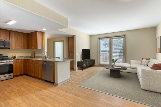 Paquete Renovado I cocina y sala de estar con piso de superficie dura - Avalon San Dimas