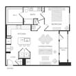 1BR 1BA (961 SF)