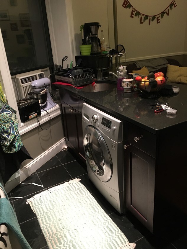 Updated kitchen with washer/dryer combo - 117 Waverly Pl