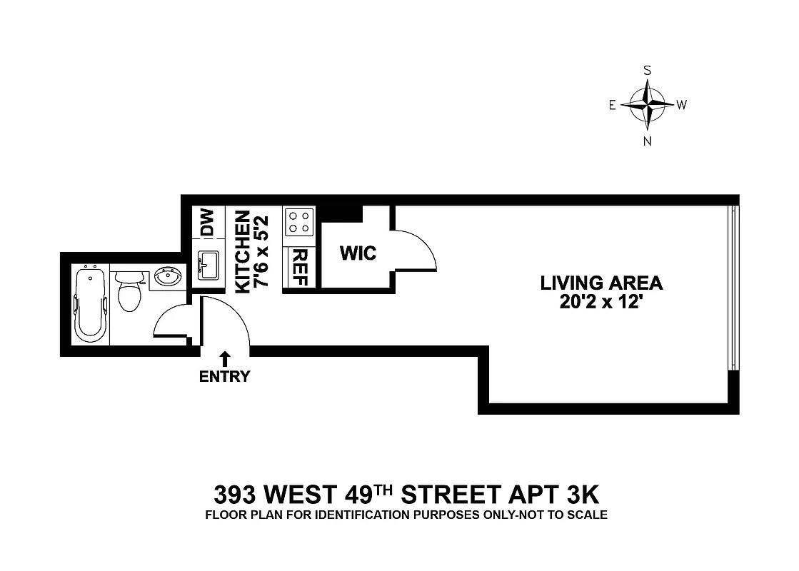 393 W 49th St Unit 3K, New York, NY 10019 Condo for Rent in New York