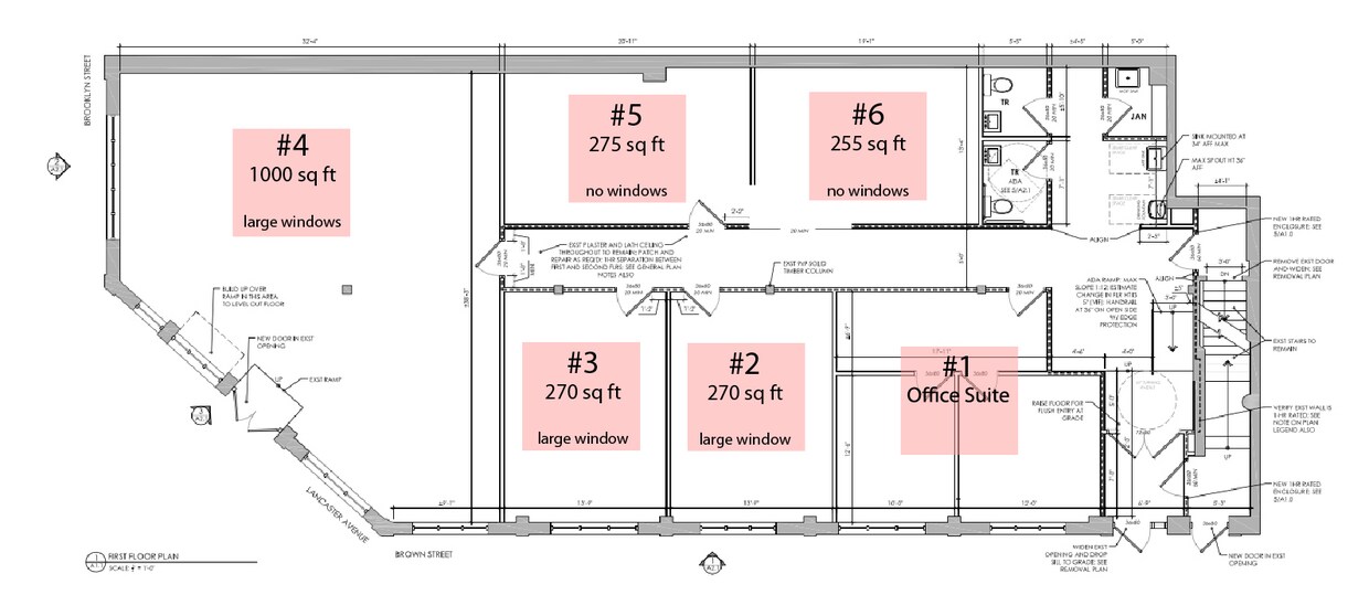 Floorplan showing location of unit. - 4218 Lancaster Ave