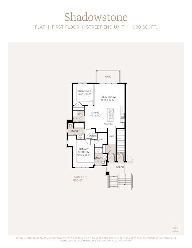 Plan d'étage - Grant Court