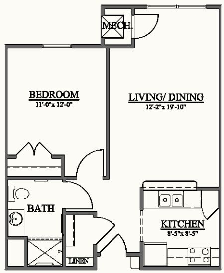 1BR/1BA - Cranbrook Terrace