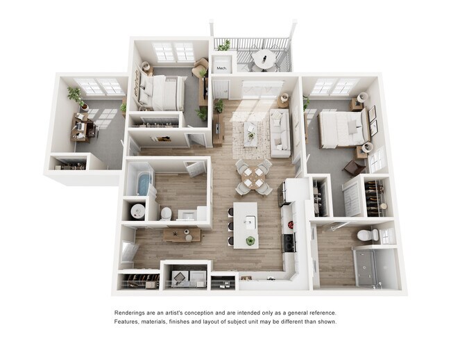 Plano de planta - Delmar Orchard Apartments
