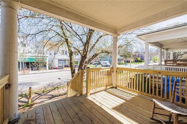 Personal porch and entrance to unit - 1127 Monroe Ave