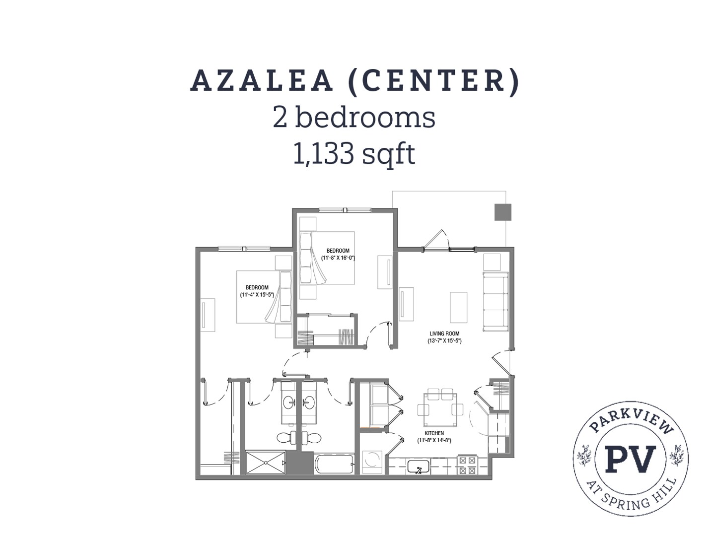 Parkview at Spring Hill Apartments – Azalea (Center)