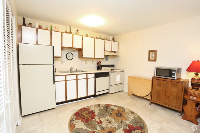 1HAB, 1BA - 450 ft² - Cocina - Tyler Park Apartments