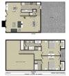 2 Bedroom 2 and 1/2 Bathrooms Townhome