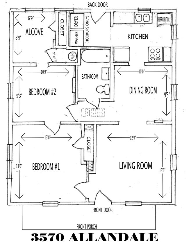 924 pies cuadrados - 3570 Allandale Ln