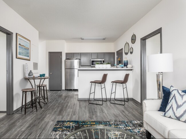 Open Living Room, Breakfast Bar and Kitchen - Brunswick Point Apartments