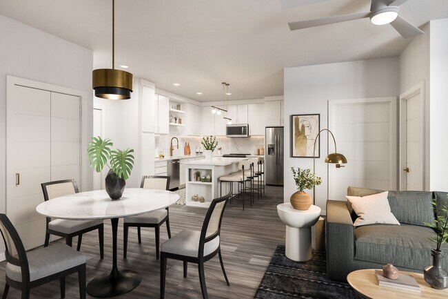 Slate Mercury Hall - UnitB1  Kitchen  Scheme 1 - The Mercury