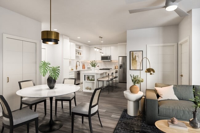 Slate Mercury Hall - UnitB1  Kitchen  Scheme 1 - The Mercury