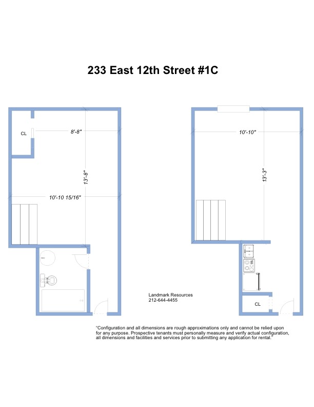 Plano de planta - 233 East 12th Street