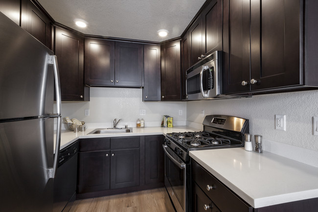 Quartz Countertops and Stainless Steel Appliances - Palo Alto Plaza Apartments