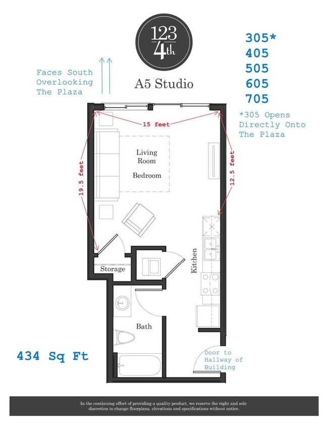 Interior Photo - 123-4th Apts