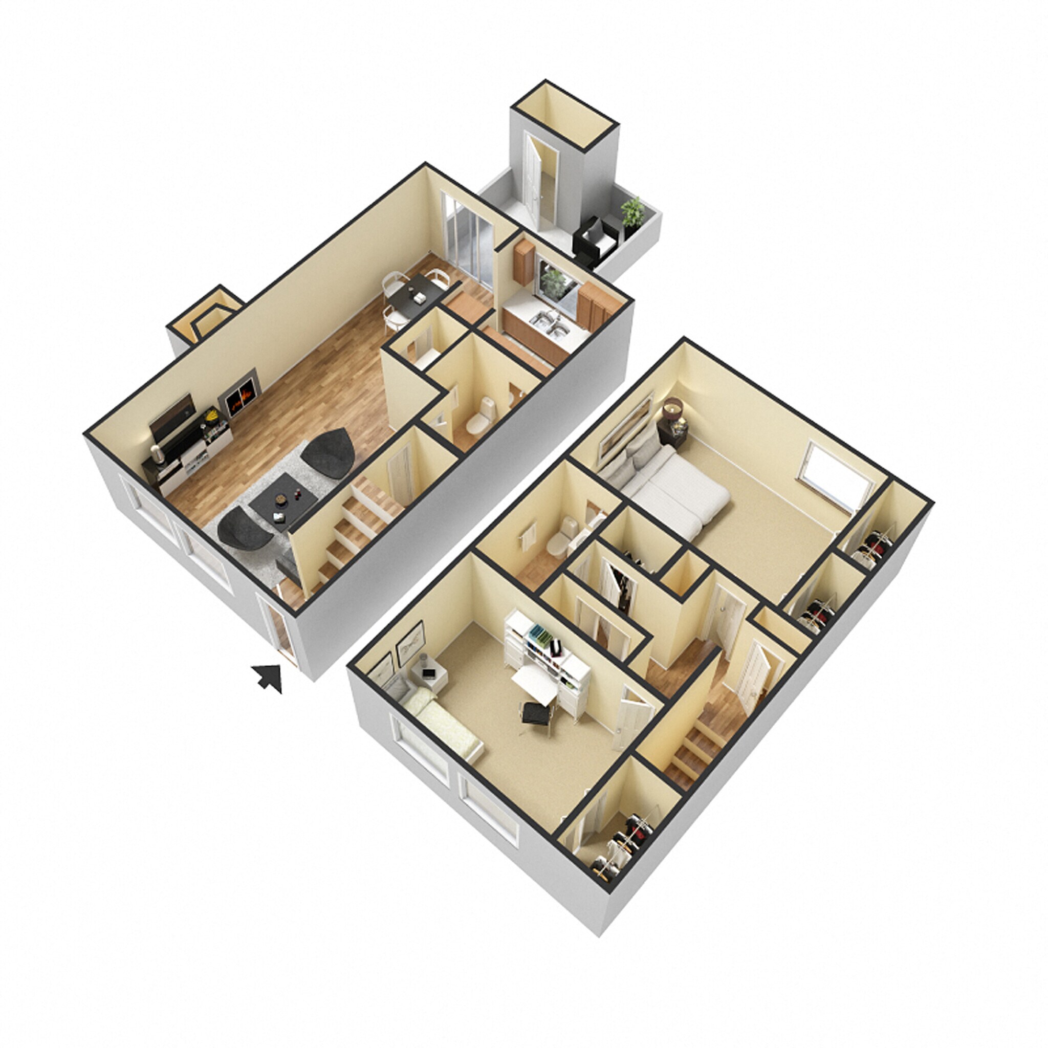 Briarwood of Toledo – 2 Bedroom Townhome