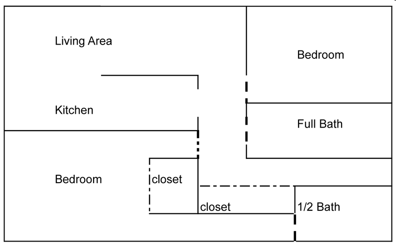 2HAB/1.5BA - Manus House Apartments