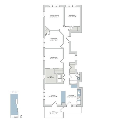 Plano de planta - 1321 E. 57th St