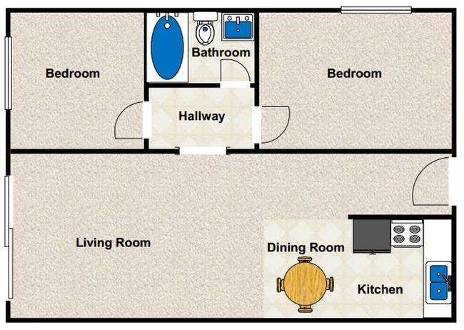 Floorplan - South Park Apartments