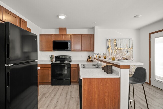 Vista de la cocina desde el salón. - Fairground Apartments Phase 2