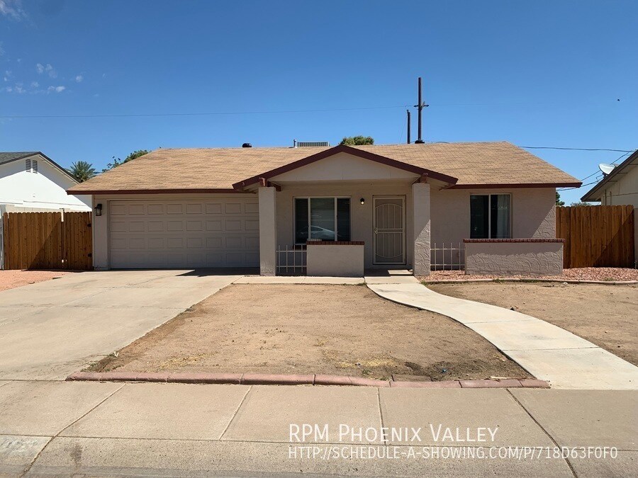 3/2 Phoenix Home *NO* HOA, *NO* Carpet & House for Rent in Phoenix, AZ