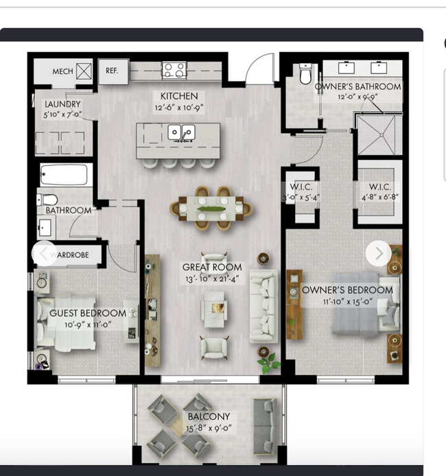 Floor Plan - 1111 Central Ave
