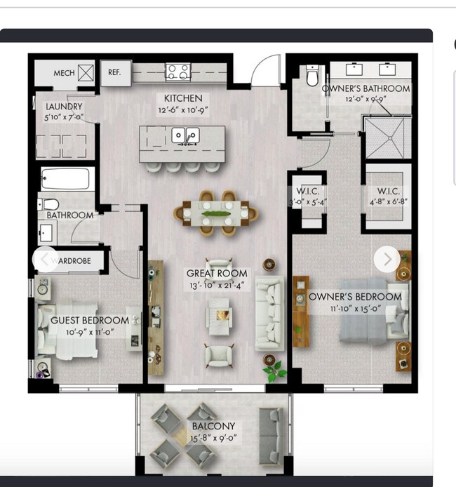 Plano de planta - 1111 Central Ave