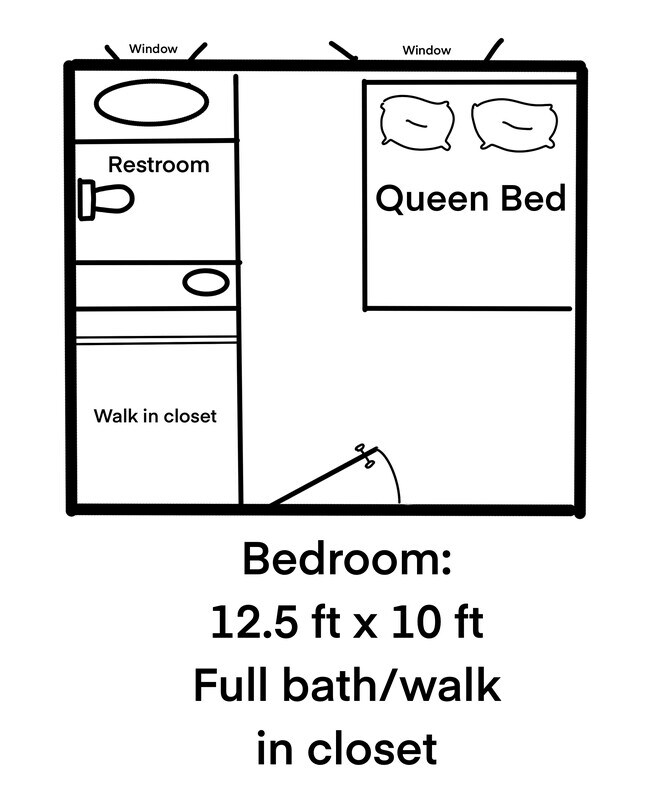 Floor plan of bedroom - 8600 SW 67th Ave