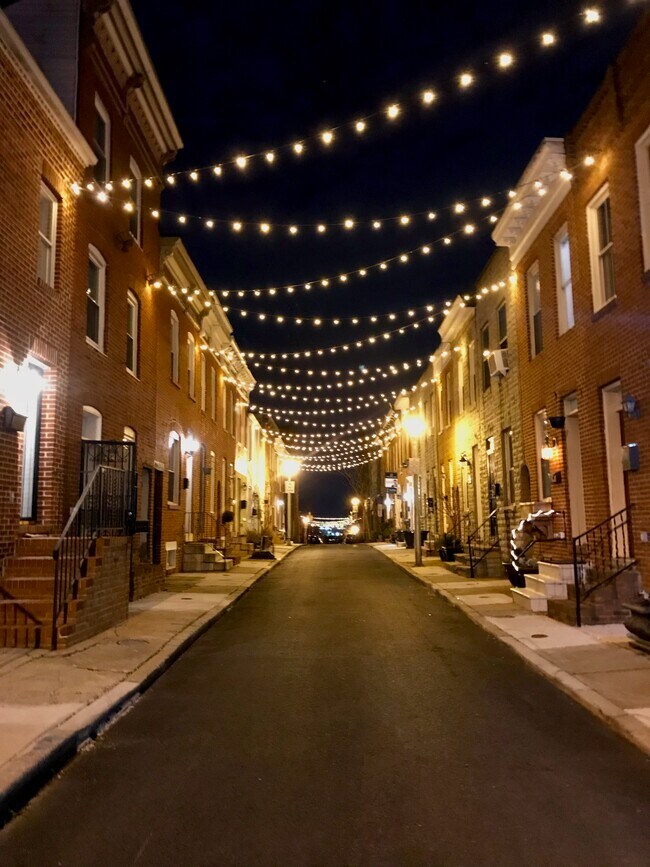 String Lights Every Night - 13 S Castle St
