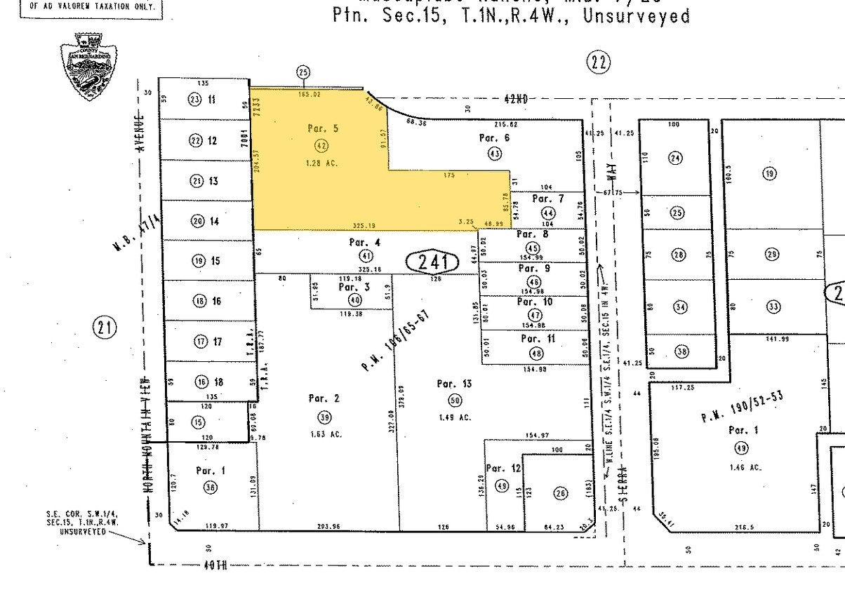 Mapa de la parcela - Villa Grande Apartments