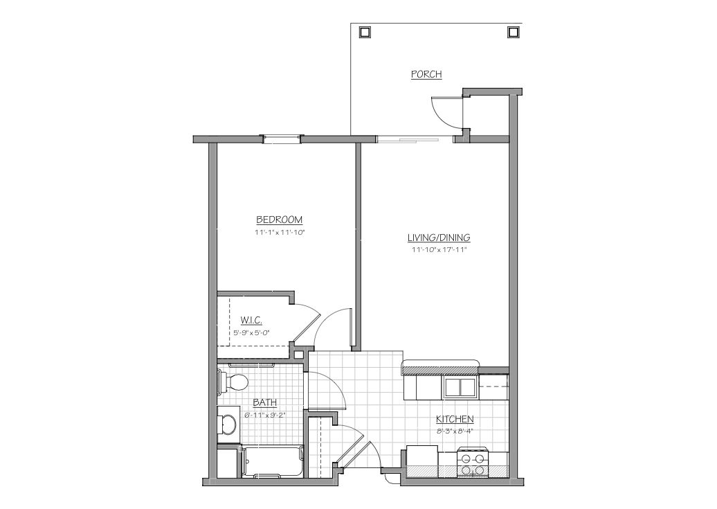 1BR/1BA - Medford Senior Residence