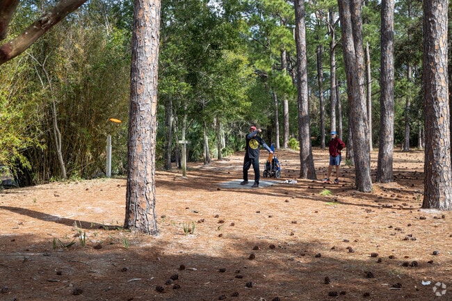 The disk course at Sunset Park in Gulf Breeze is a great way to stretch your legs.