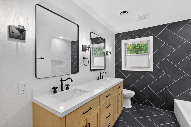 Beautiful double vanity bathroom - 6029 Worrell Drive