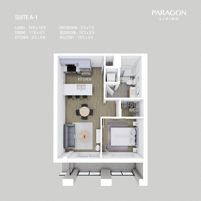 Plan d'étage - 1325 Jefferson Ave