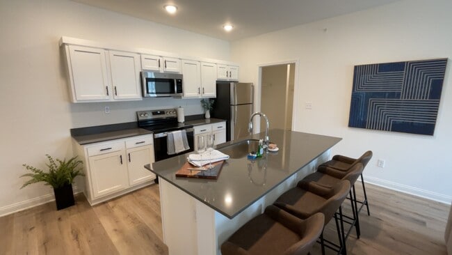 Kitchen and Utility Closet - Gated Villa Apartments at Kearney