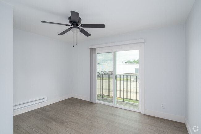 3BR, 1BA - 1,100SF - Primary Bedroom - Riverside Apartments
