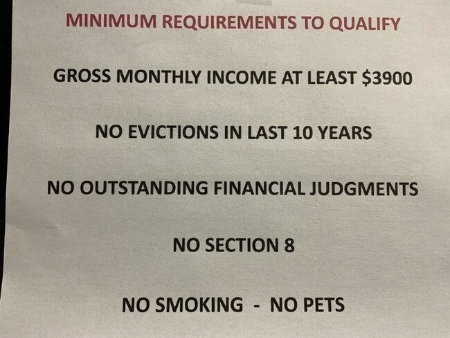 Minimum Qualifications - 2424 S Memorial Dr